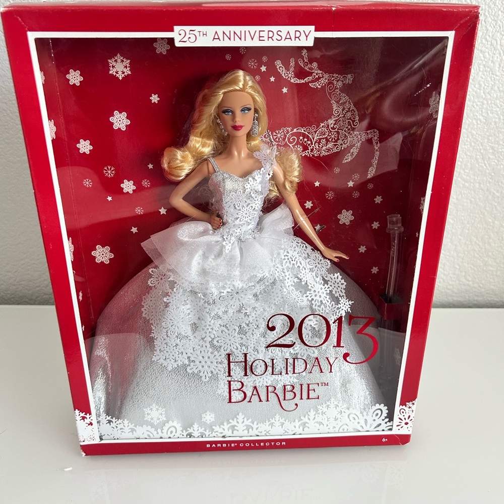 Barbie White Holiday Ball Gown Doll